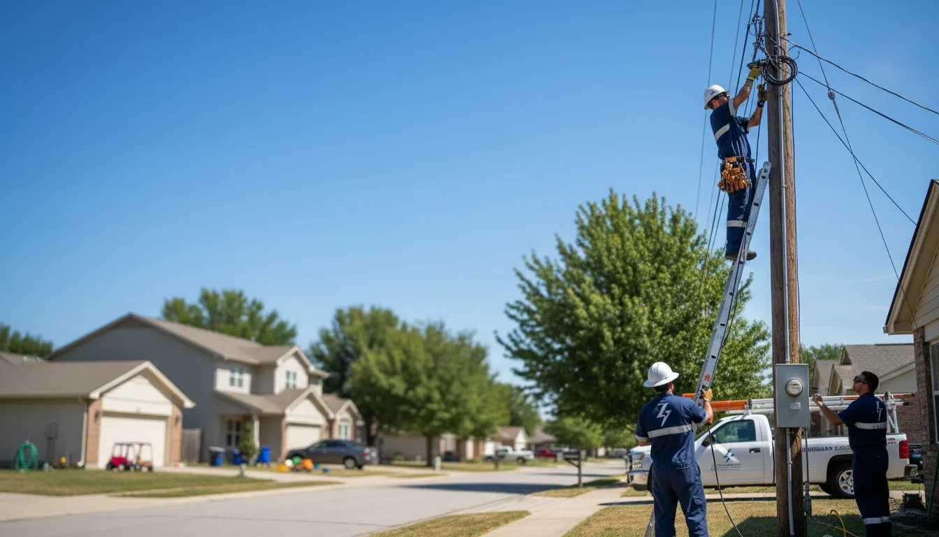 Residential electrician providing installation services in Harleton, TX